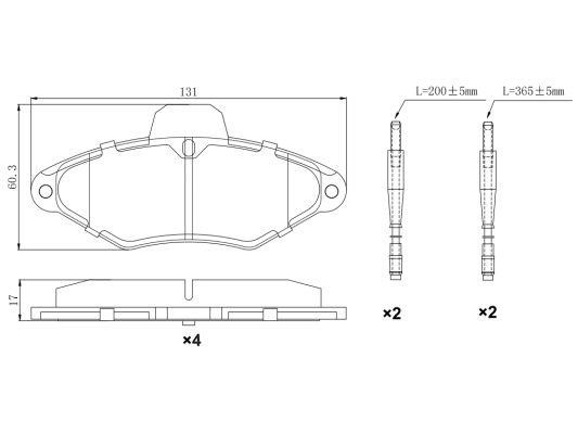 Remy RAP1669 Brake Pad Set, disc brake RAP1669