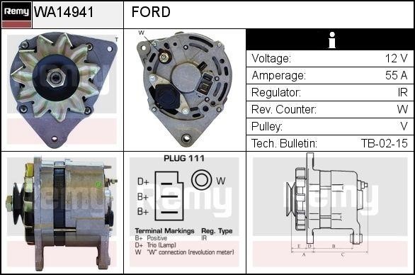 Remy RAA14941 Alternator RAA14941