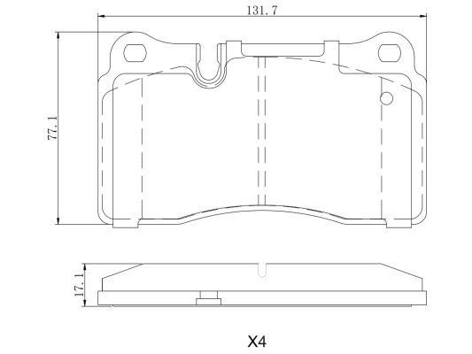 Remy RAP2092 Brake Pad Set, disc brake RAP2092