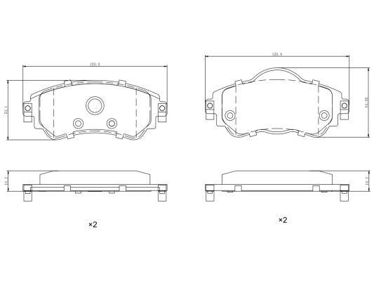 Remy RAP1605 Brake Pad Set, disc brake RAP1605