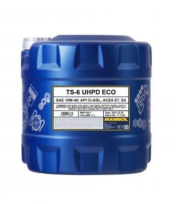 SCT MN7106-7 Motor oil MANNOL 7106 TS-6 UHPD Eco 10W-40 ACEA E4/E7, API CI-4, 7 l MN71067