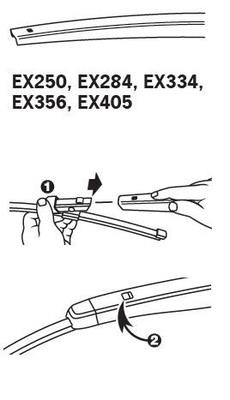 Trico Wiper Blade Frameless Rear Trico ExactFit Rear 250 mm (10") – price [object Object] PLN