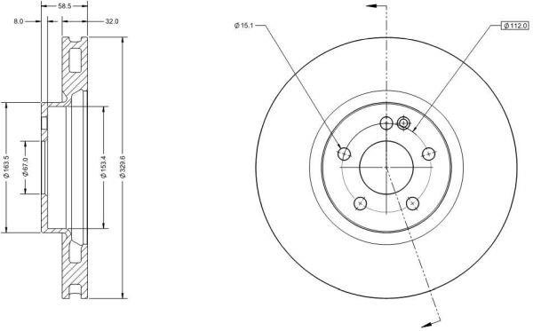 Remy RAD2050C Brake disk RAD2050C