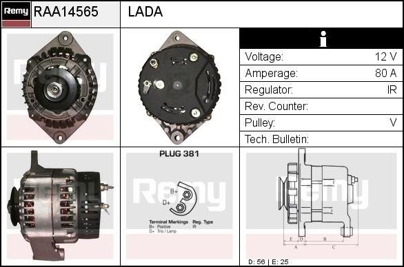 Remy RAA14565 Alternator RAA14565