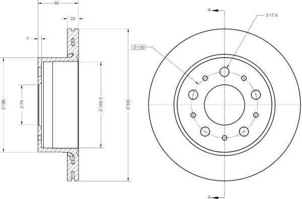 Remy RAD1878C Brake disk RAD1878C