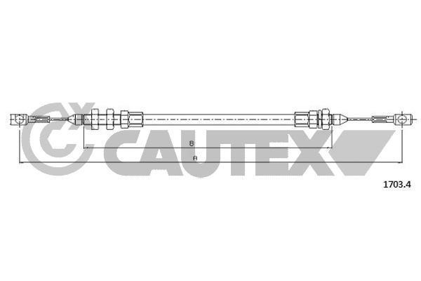 Cautex 761176 Accelerator cable 761176