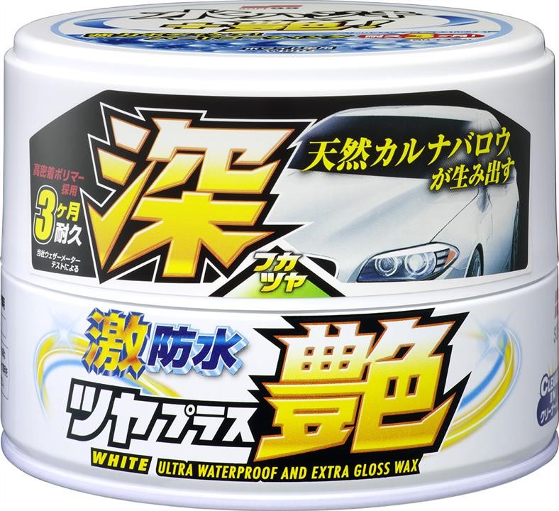 Soft99 00427 Car Body Polish Protective, White "Water Block Wax Gloss Type", 200g 00427