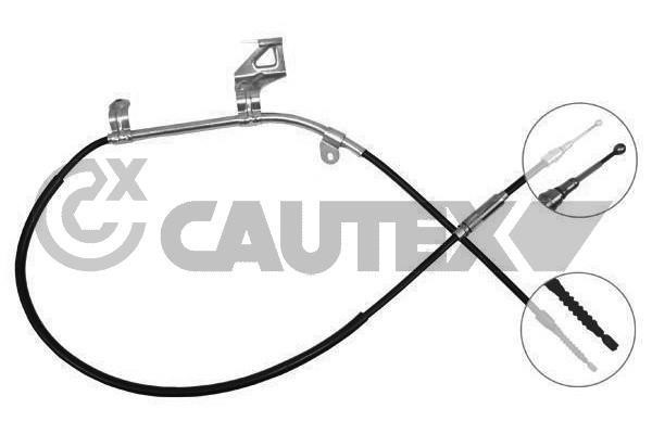 Cautex 468012 Parking brake cable, right 468012