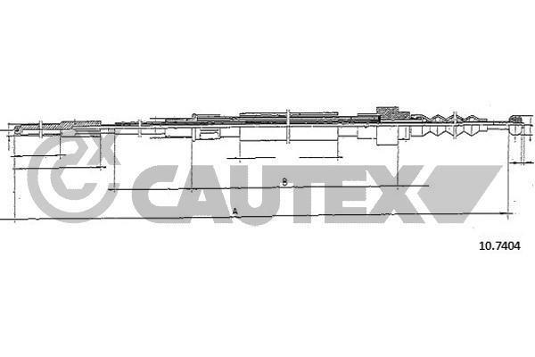 Cautex 460035 Cable Pull, parking brake 460035