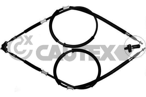 Cautex 489116 Parking brake cable set 489116