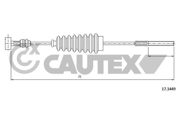 Cautex 762820 Cable Pull, parking brake 762820