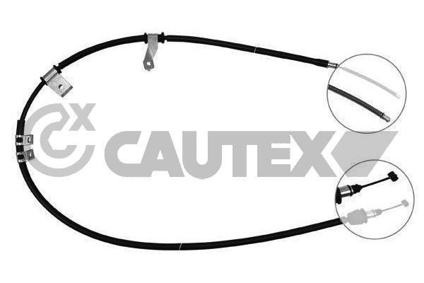 Cautex 708100 Parking brake cable set 708100