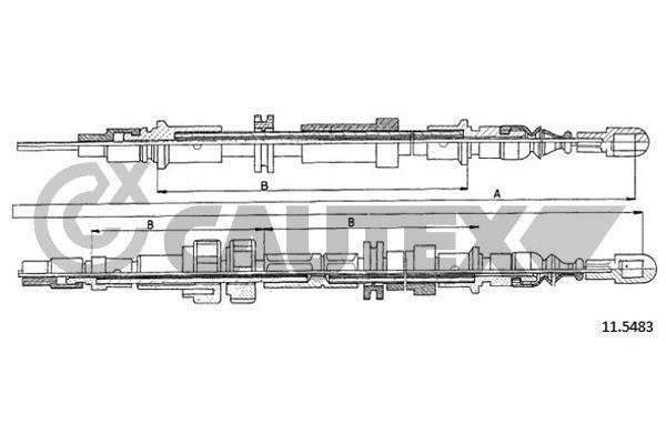 Cautex 761385 Cable Pull, parking brake 761385