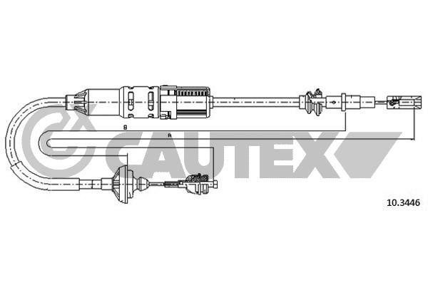 Cautex 765772 Cable Pull, clutch control 765772