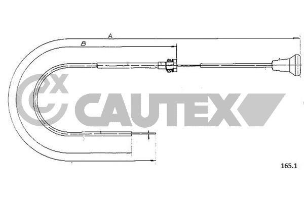 Cautex 761214 Cable, starter 761214