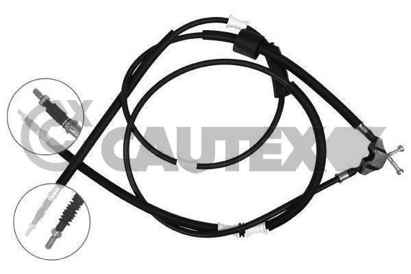 Cautex 489099 Parking brake cable set 489099