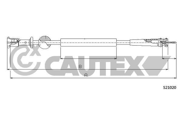 Cautex 033521 Cable speedmeter 033521