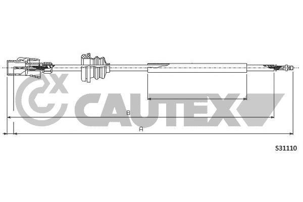 Cautex 463518 Cable speedmeter 463518