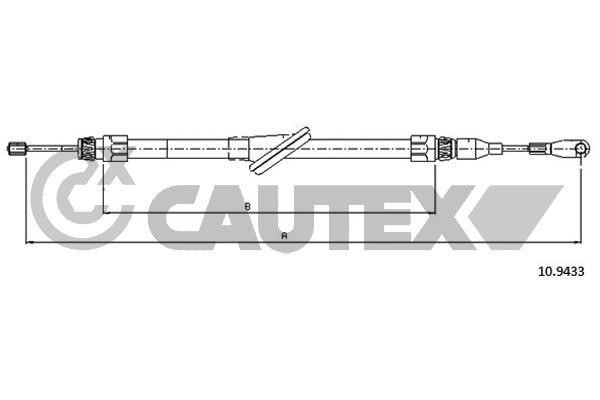 Cautex 760738 Cable Pull, parking brake 760738