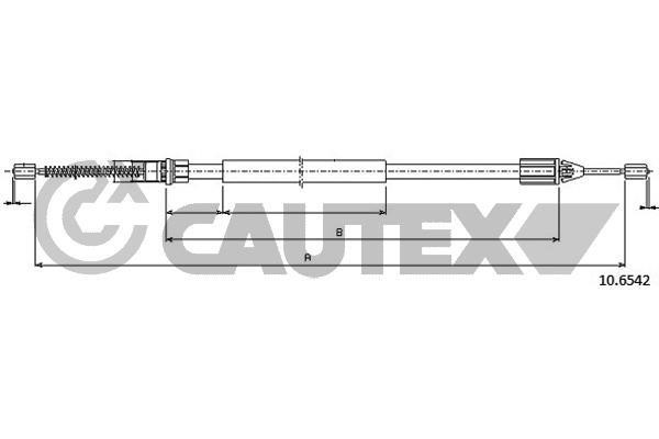 Cautex 028339 Cable Pull, parking brake 028339