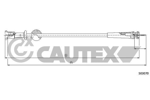 Cautex 038278 Cable speedmeter 038278