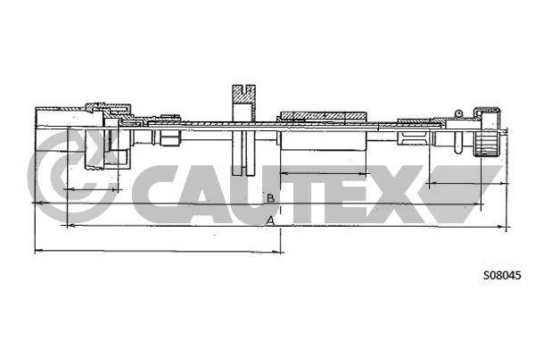 Cautex 085147 Cable speedmeter 085147