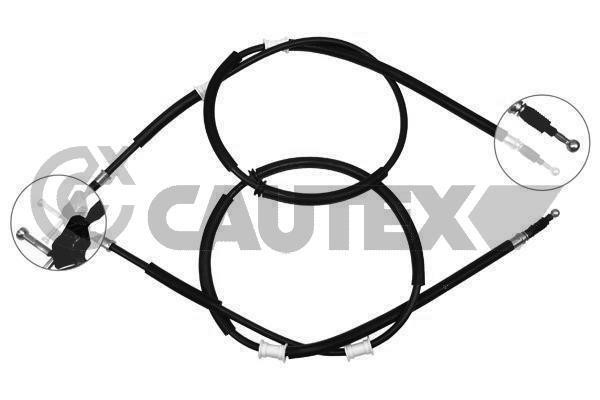 Cautex 489101 Parking brake cable set 489101