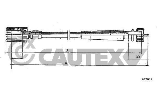 Cautex 018929 Cable speedmeter 018929