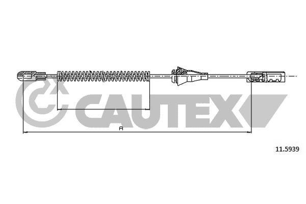 Cautex 762025 Cable Pull, parking brake 762025