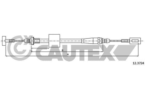 Cautex 761062 Cable Pull, parking brake 761062