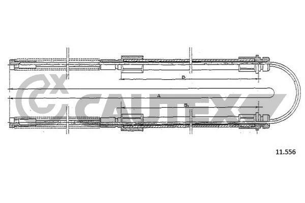 Cautex 761377 Cable Pull, parking brake 761377