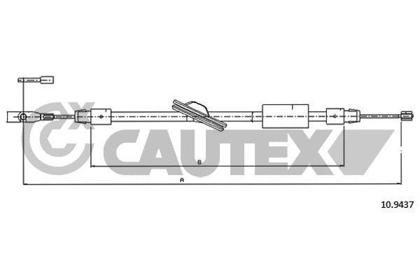 Cautex 766260 Cable Pull, parking brake 766260