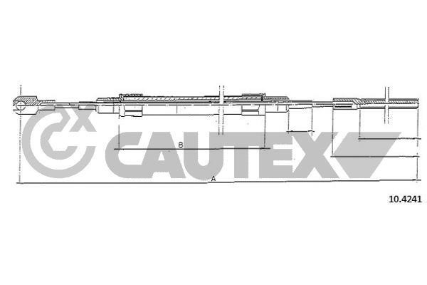 Cautex 766054 Cable Pull, parking brake 766054