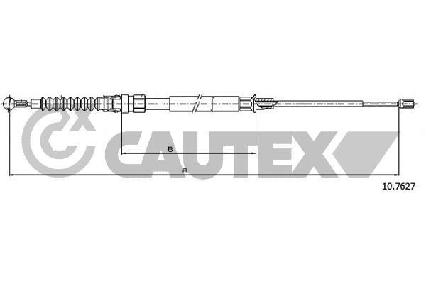 Cautex 763050 Cable Pull, parking brake 763050