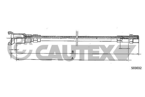 Cautex 032737 Cable speedmeter 032737