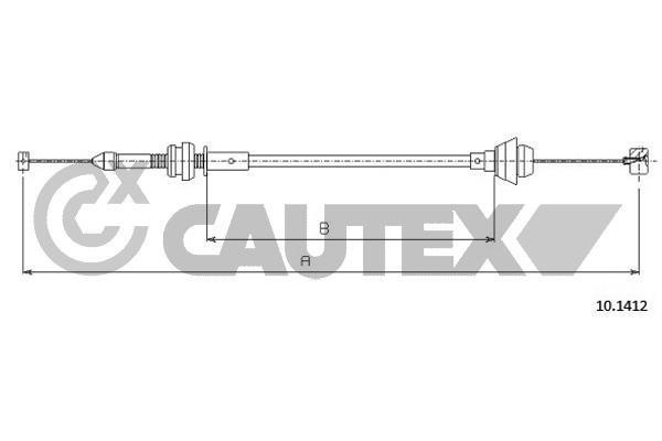 Cautex 762621 Accelerator cable 762621