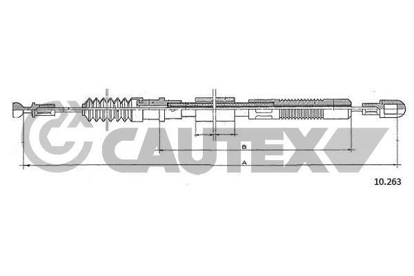 Cautex 761895 Cable Pull, clutch control 761895