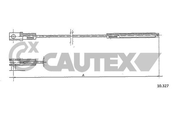 Cautex 762915 Cable Pull, clutch control 762915