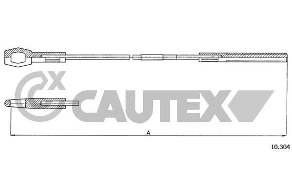 Cautex 762909 Cable Pull, clutch control 762909