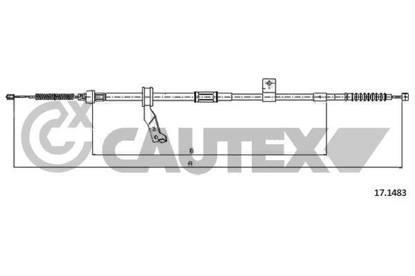 Cautex 762838 Cable Pull, parking brake 762838