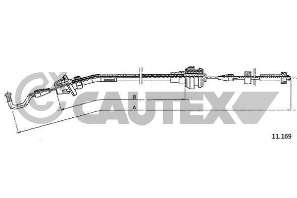 Cautex 766079 Accelerator cable 766079