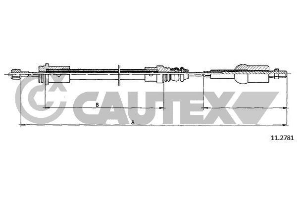 Cautex 765754 Cable Pull, clutch control 765754
