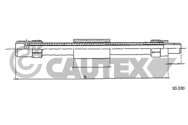 Cautex 762931 Cable Pull, clutch control 762931