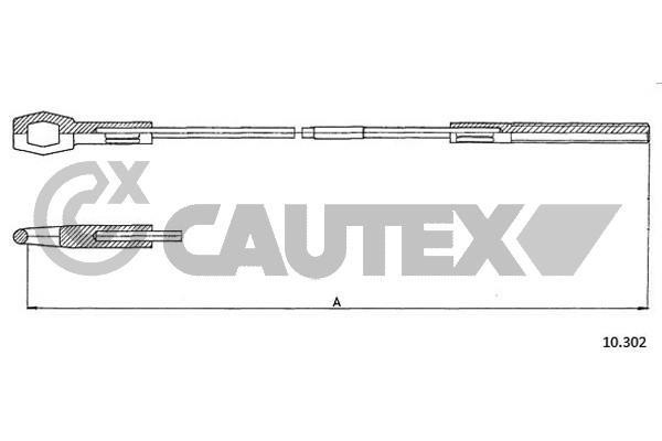 Cautex 762911 Cable Pull, clutch control 762911