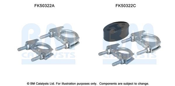 BM Catalysts FK50322 Mounting kit for exhaust system FK50322