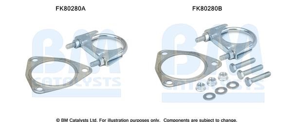 BM Catalysts FK80280 Mounting Kit, catalytic converter FK80280