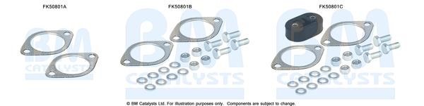 BM Catalysts FK50801 Mounting kit for exhaust system FK50801