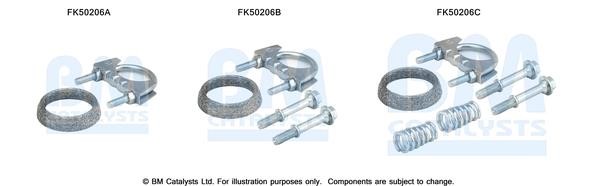 BM Catalysts FK50206 Mounting kit for exhaust system FK50206