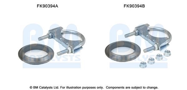 BM Catalysts FK90394 Mounting Kit, catalytic converter FK90394