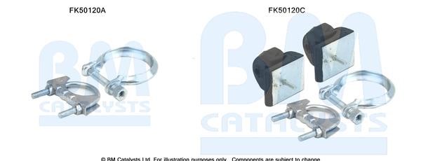 BM Catalysts FK50120 Mounting kit for exhaust system FK50120